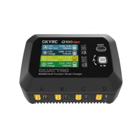 Cargador SKYRC Q100Neo de 1 a 4 celdas para Drones FPV