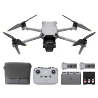 Drone DJI Air 3S Combo Vuela Mas (Control Remoto DJI RC-N3) HDR 4K 3 Baterias Dron con Gran Angular CMOS 1 y Telecamara Media, Video 4K/60 fps HDR, Deteccion de Obstaculos Omnidireccional en Escenas Nocturnas