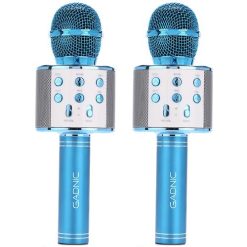 Kit x2 Micrófono Gadnic KM-01 Karaoke Inalámbrico Bluetooth