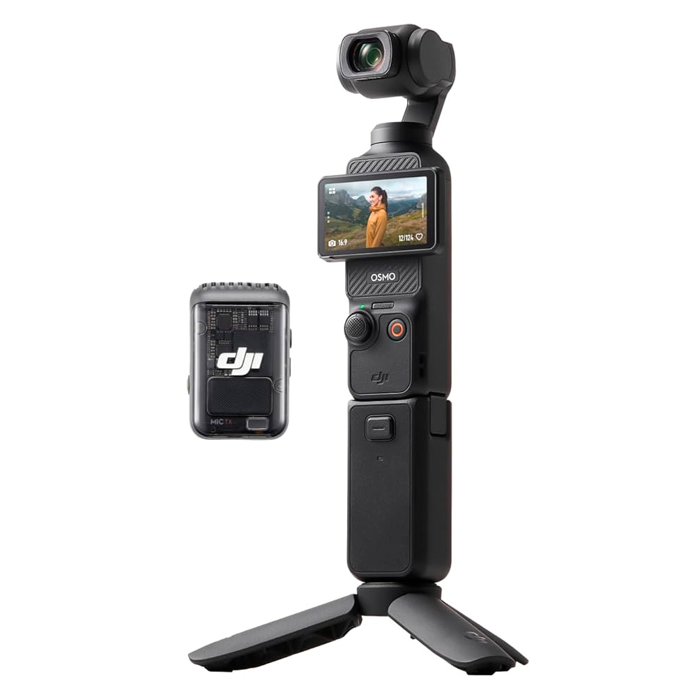 Camara De Video DJI Osmo Pocket 3 Combo Para Creadores CMOS 1, Video 4K120 fps, Estabilizacion En 3 Ejes, Enfoque Rapido, Seguimiento De Caras/Objetivos, Incluye Microfono