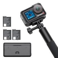 Camara De Accion DJI Osmo Action 5 Pro Pack Aventura 4K Con Sensor 1/1.3 Bateria Aumentada A 12h Con 3 Baterias, Estabilizacion, 2 Pantallas Tactiles OLED