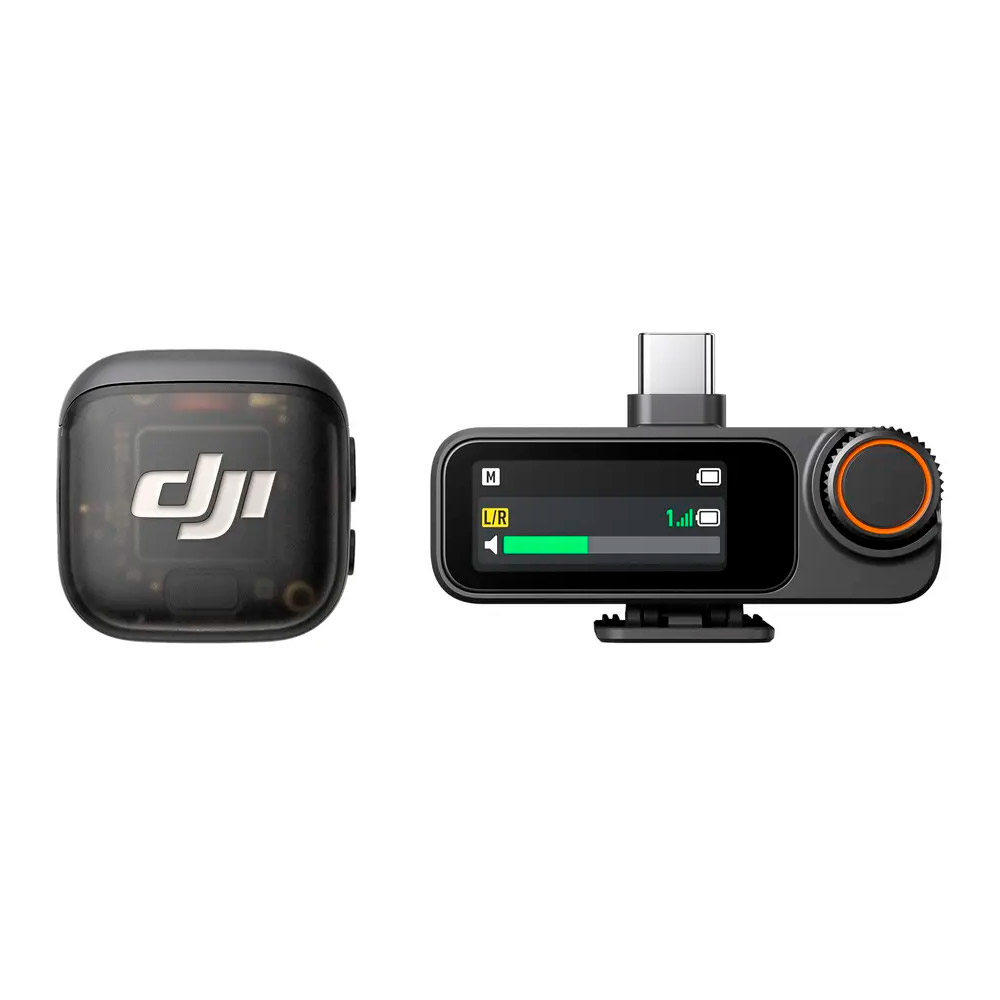 Microfono Inalambrico DJI Mic 3 1 TX 1 RX Alcance 400 Metros Bluetooth 5.4 Audio Omnidireccional