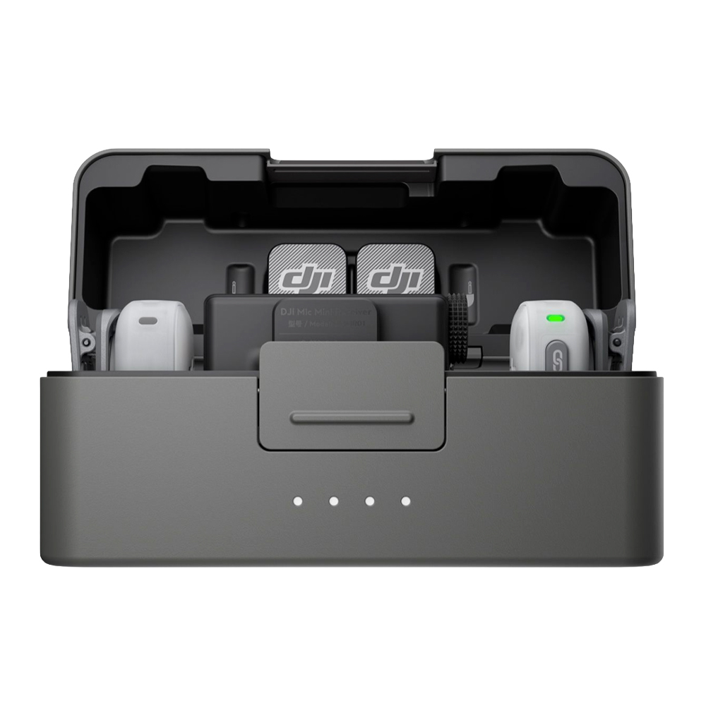 Microfono Inalambrico DJI Mic Mini 2 Dual 2 Transmisores 1 Receptor Estuche De Carga Bluetooth 53 Hasta 115 Horas