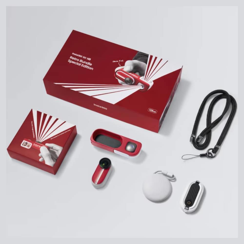 Insta360 GO 3S Retro Bundle Special Edition Classic Red 64GB - Imagen 8