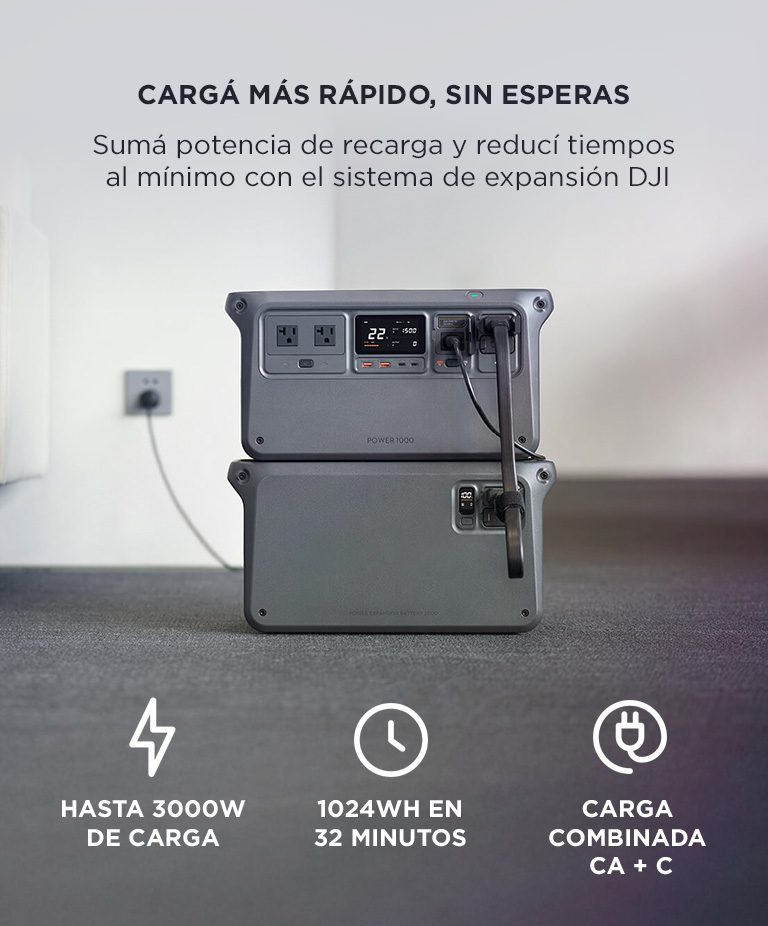 Bateria Dji De Expansion 2000, 2048 Wh De Alta Capacidad Bateria De Expansion DJI Power 2000 40Ah LiFePO4 4000 Ciclos 58.4V 2 Puertos SDC Alta Capacidad - Imagen 5