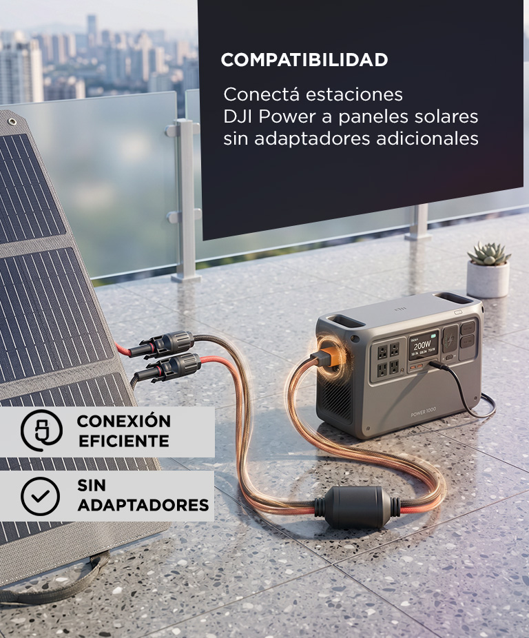 Cable Adaptador de Cargador Super Rapido DJI Power 1800W XT90 a MC4 - Imagen 3