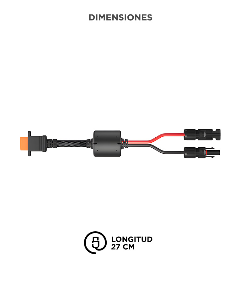 Cable Adaptador de Cargador Super Rapido DJI Power 1800W XT90 a MC4 - Imagen 4