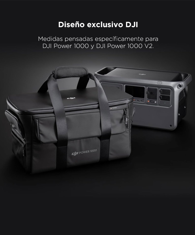 Bolsa Protectora Para DJI Power 1000 Y Power 1000 V2 Semi Rigida Reforzada Compartimentos Multiples Manija Acolchada - Imagen 3