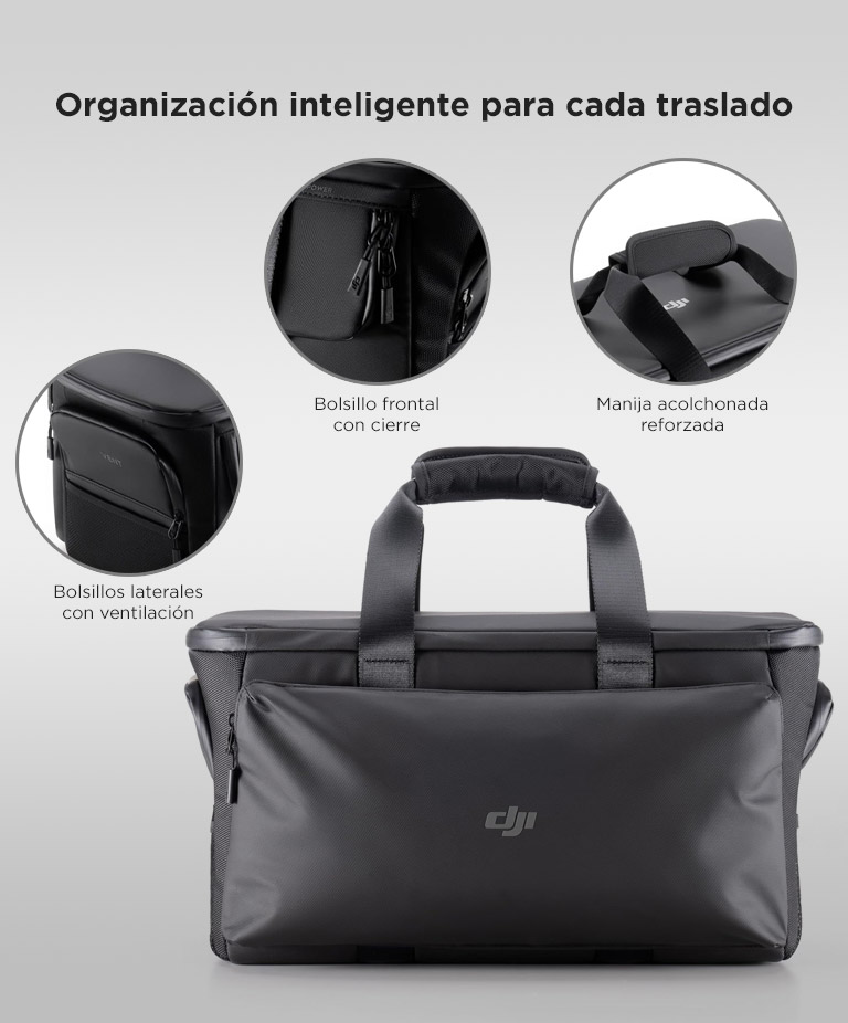 Bolsa Protectora Para DJI Power 1000 Y Power 1000 V2 Semi Rigida Reforzada Compartimentos Multiples Manija Acolchada - Imagen 4