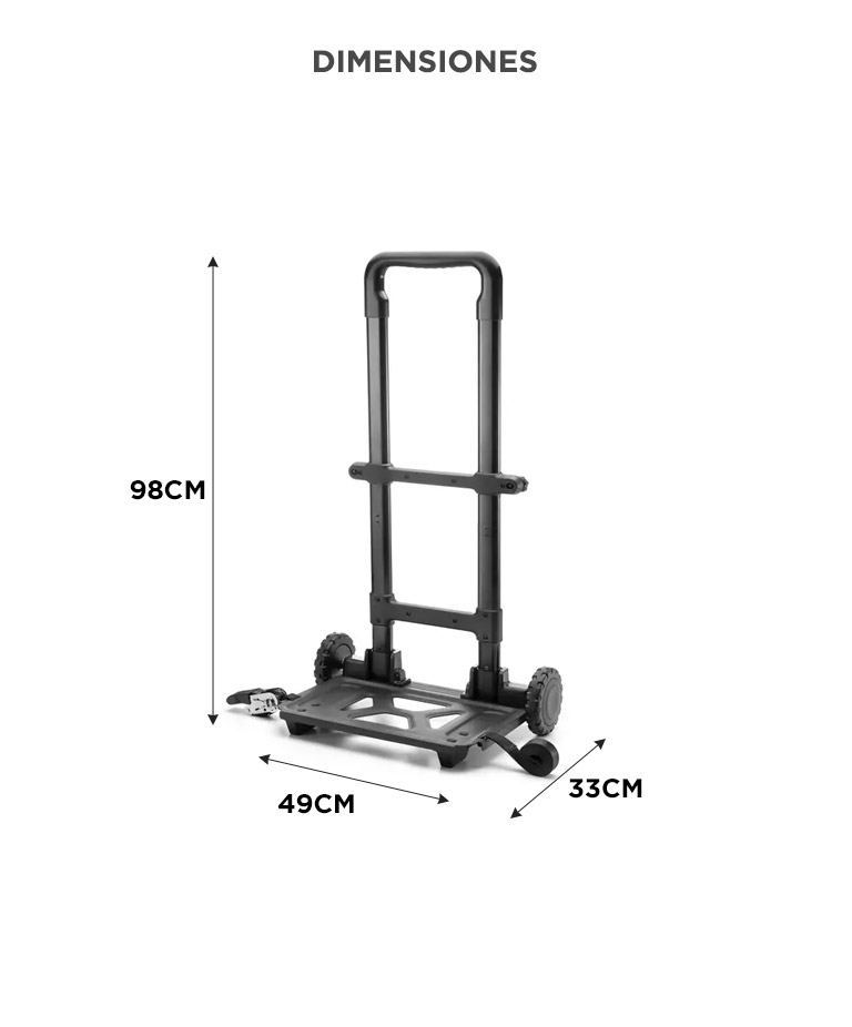 Carretilla De Mano DJI Power Series Plegable Estructura Reforzada Ruedas De Alta Resistencia Plataforma Estable - Imagen 4