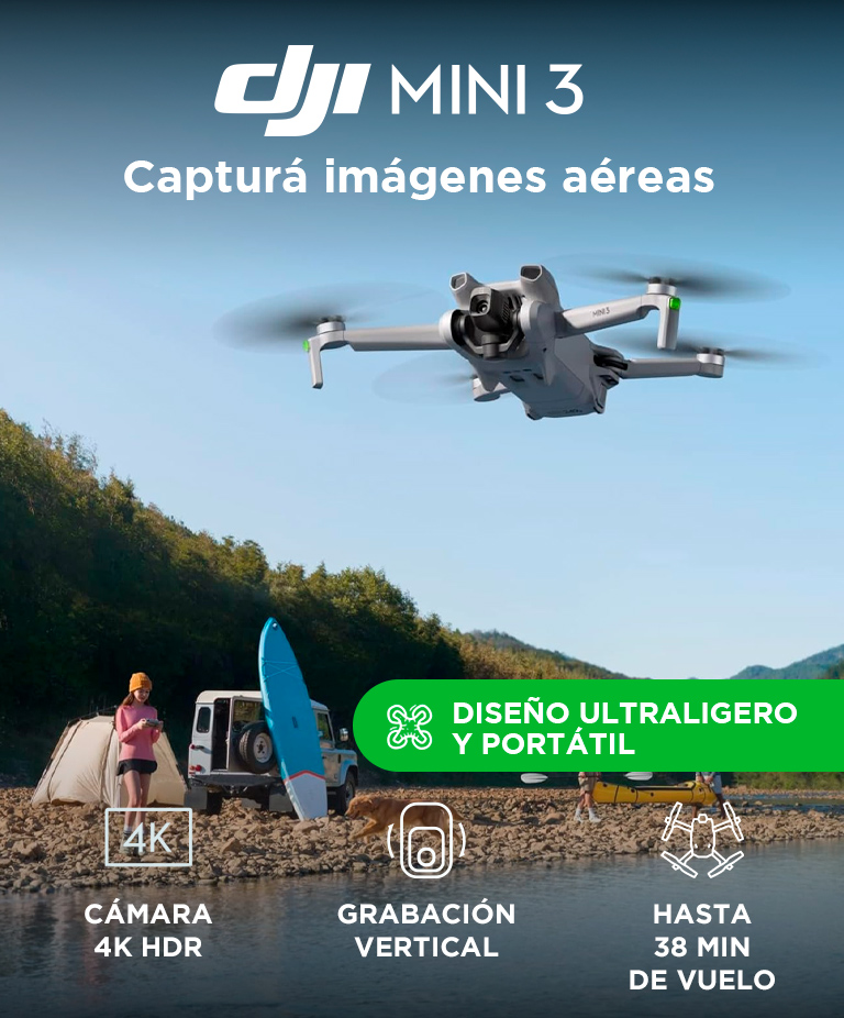 Drone DJI Mini 3 Control Remoto DJI RC-N1 - Imagen 2