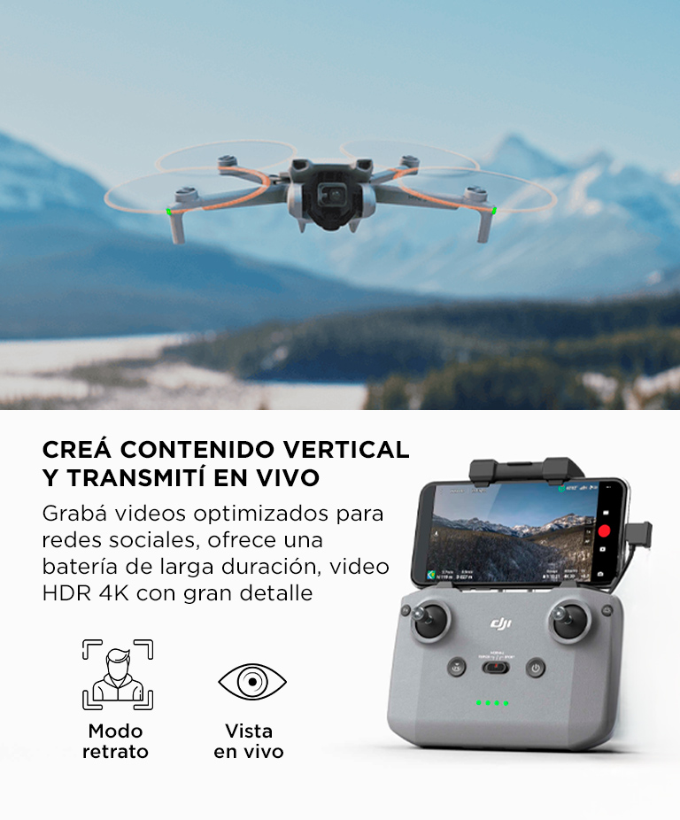 Drone DJI Mini 3 Control Remoto DJI RC-N1 - Imagen 3