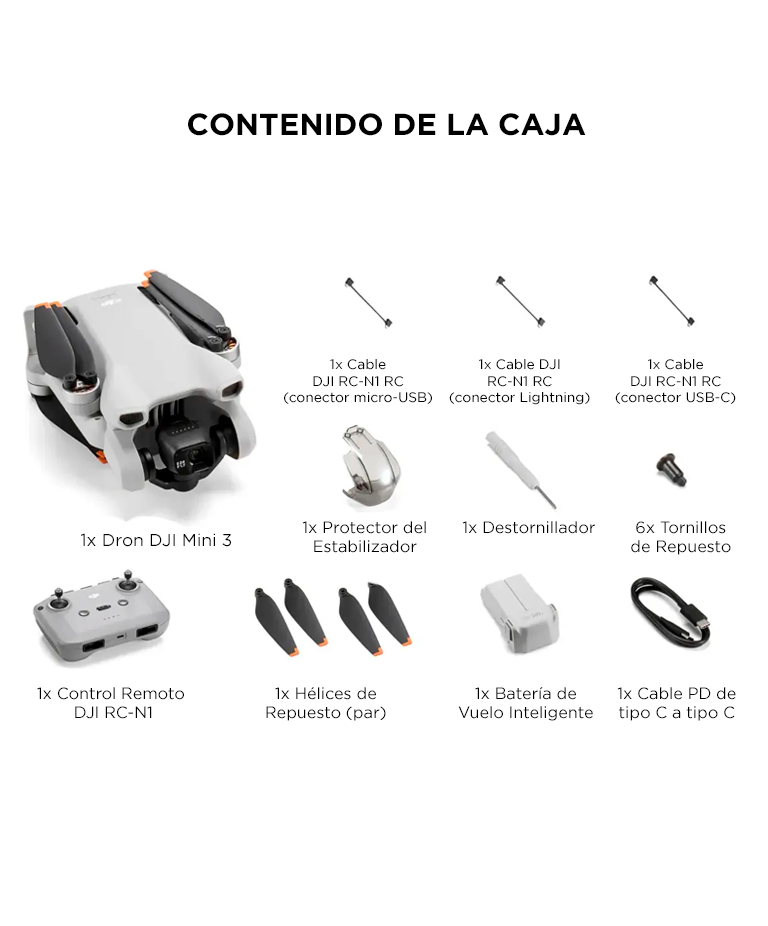 Drone DJI Mini 3 Control Remoto DJI RC-N1 - Imagen 6