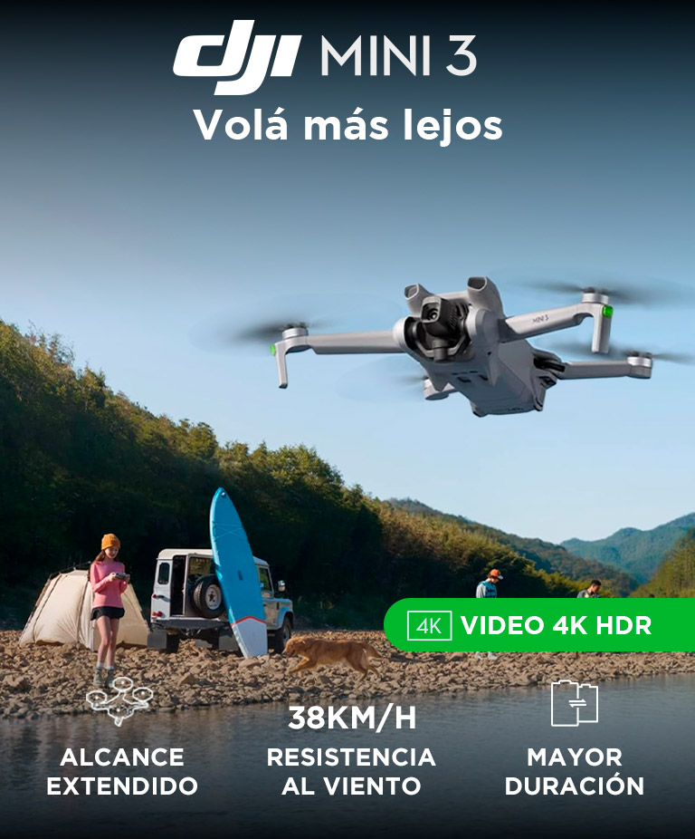 Drone DJI Mini 3 Combo Vuela Mas Control Remoto DJI RC - Imagen 2