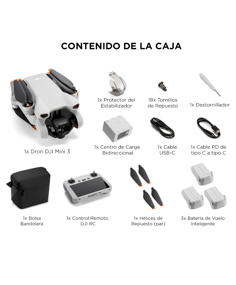 Drone DJI Mini 3 Combo Vuela Mas Control Remoto DJI RC - Imagen 7
