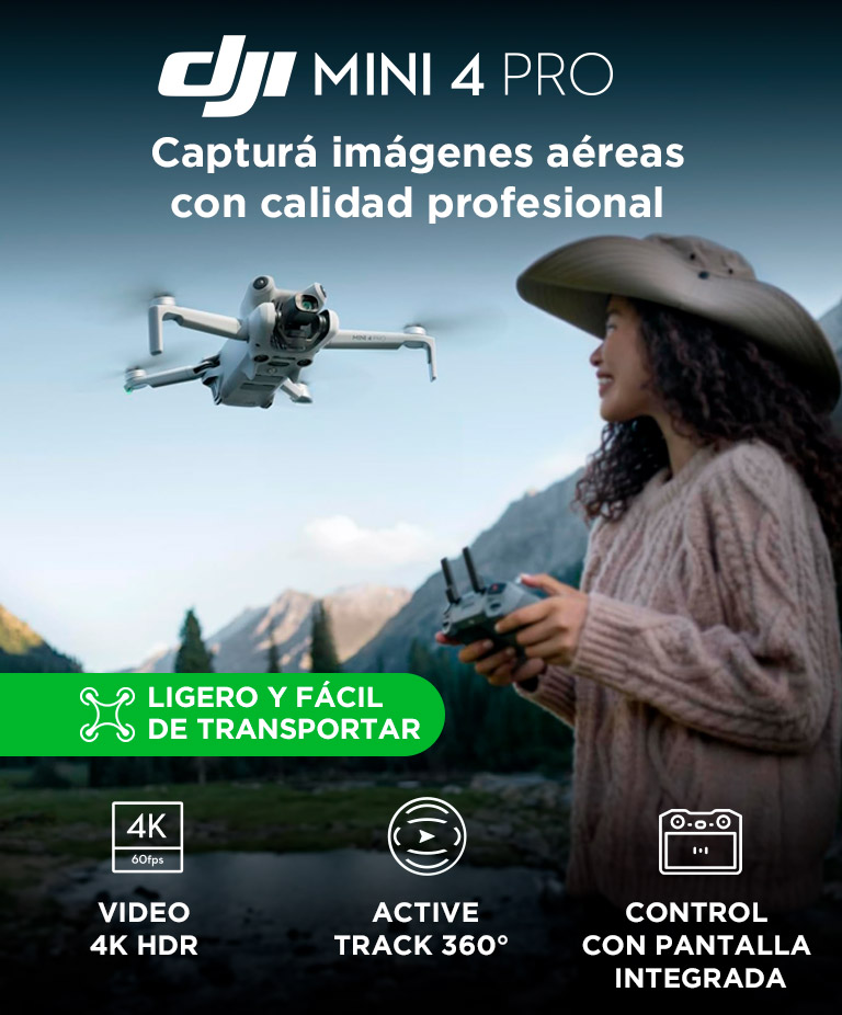 Drone DJI Mini 4 Pro Control Remoto DJI RC 2 - Imagen 2