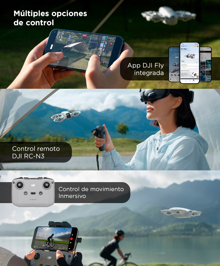 Drone DJI Neo Combo Vuela Más Control Remoto DJI RC-N3 - Imagen 3