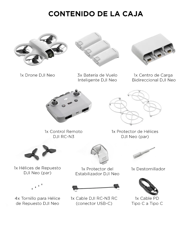 Drone DJI Neo Combo Vuela Más Control Remoto DJI RC-N3 - Imagen 7