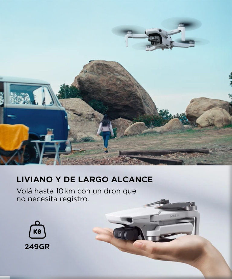 Drone DJI Mini 4K Combo Vuela Mas Control Remoto DJI RC-N1C - Imagen 5
