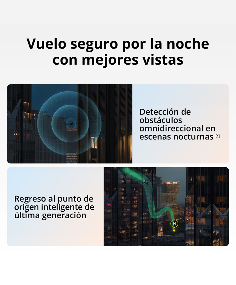 Drone DJI Air 3S Combo Vuela Mas (Control Remoto DJI RC-N3) HDR 4K 3 Baterias Dron con Gran Angular CMOS 1 y Telecamara Media, Video 4K/60 fps HDR, Deteccion de Obstaculos Omnidireccional en Escenas Nocturnas - Imagen 3