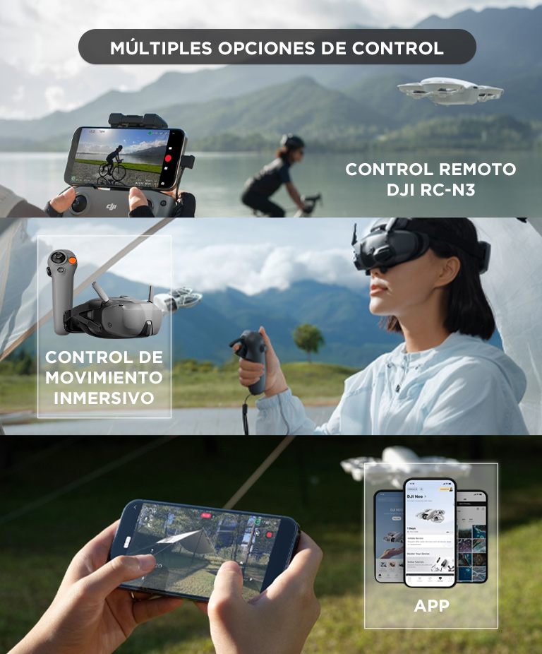 Drone DJI Neo Motion Combo Vuela Mas DJI RC Motion 3 DJI Goggles N3 - Imagen 3