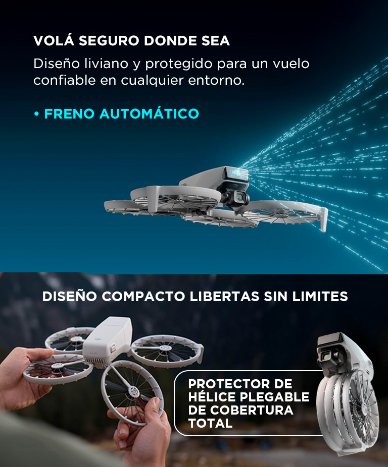Drone DJI Flip Fly More Combo RC 2 Camara 4K 48MP 3 Baterias 31 Min GPS Estabilizacion 3 Ejes - Imagen 5