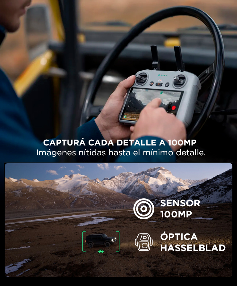Drone DJI Mavic 4 Pro (Control Remoto DJI RC 2) Triple Cámara 100 MP, Tiempo De Vuelo 51 Min, Gimbal 360° - Imagen 3