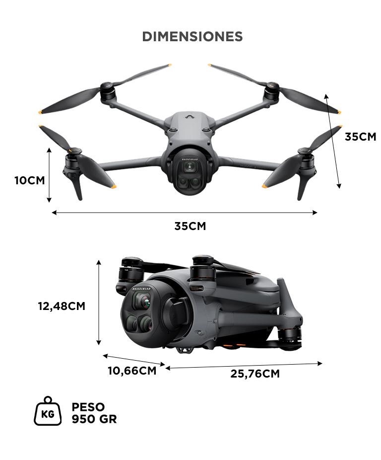 Drone DJI Mavic 4 Pro Combo Vuela Más Control Remoto DJI RC 2 - Imagen 6