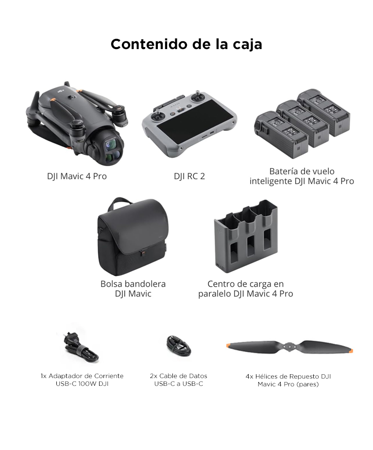 Drone DJI Mavic 4 Pro Combo Vuela Más Control Remoto DJI RC 2 - Imagen 7
