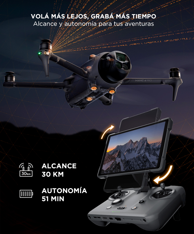DroneDJI Mavic 4 Pro Combo Para Creadores Control Remoto DJI RC Pro 2 - Imagen 4