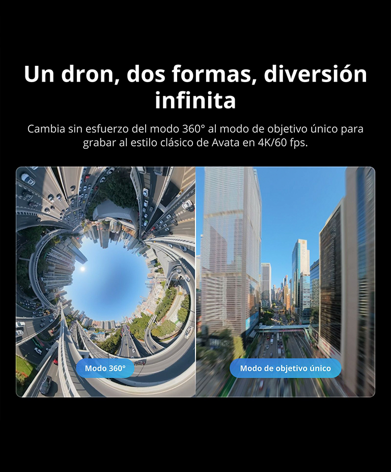 Drone DJI Avata 360 (Control Remoto DJI RC 2), Imagen 360° de 1, 8K para FPV y Filmacion Aerea, Protector de Helices - Imagen 5