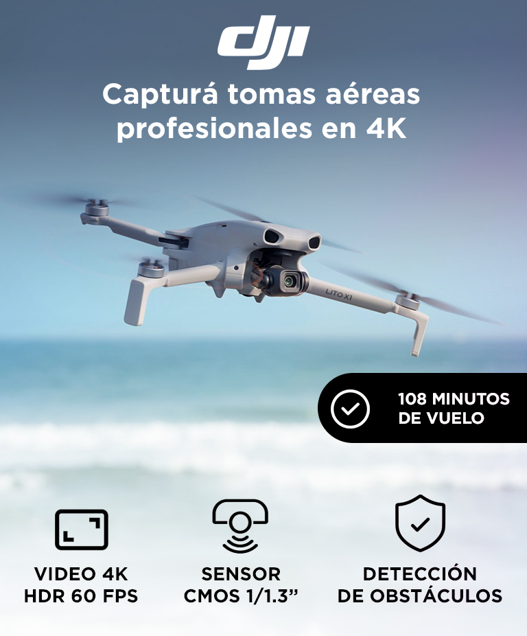 Drone DJI Lito X1 Combo Vuela Mas (Control Remoto DJI RC-N3) - Imagen 2