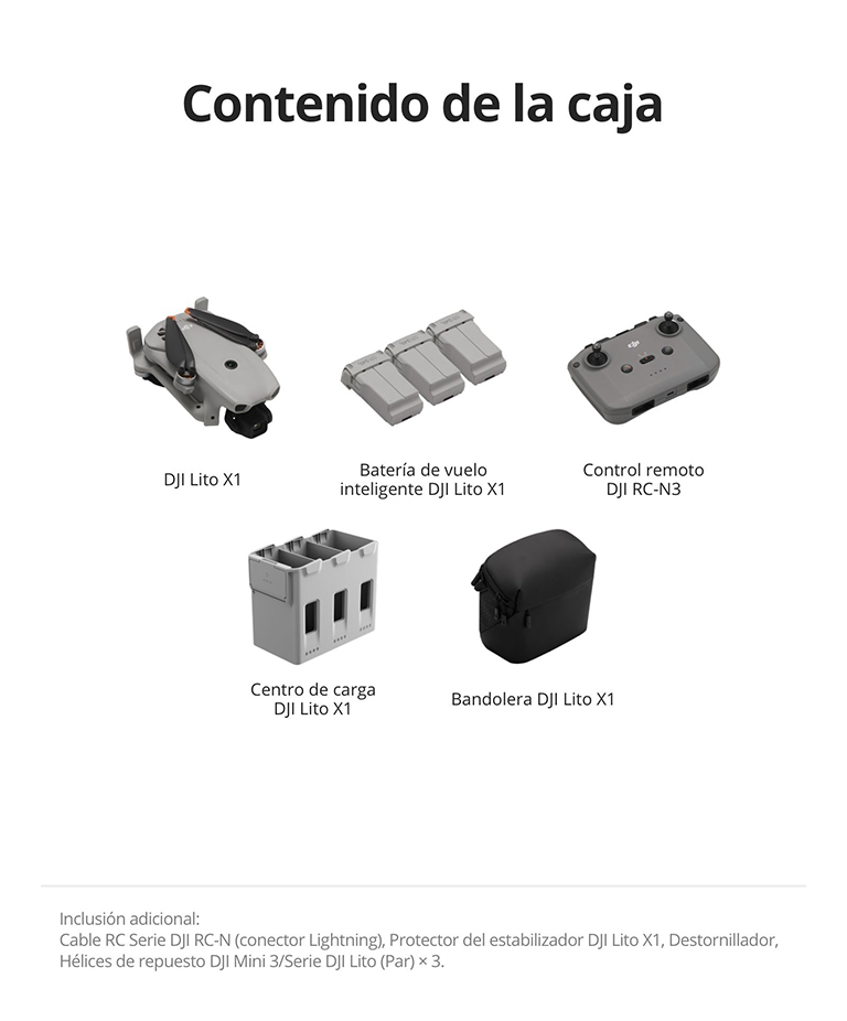Drone DJI Lito X1 Combo Vuela Mas (Control Remoto DJI RC-N3) - Imagen 7