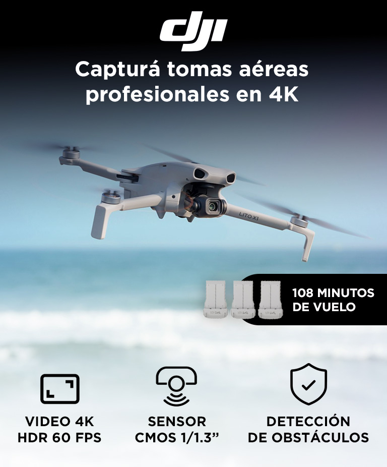 Drone DJI Lito X1 Combo Vuela Mas Control Remoto DJI RC 2 - Imagen 2