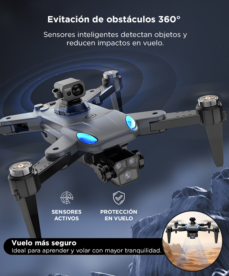 Dron Gadnic Sin Escobillas 4K Gps Alcance 1 Km Doble Camara Wifi 5G - Imagen 3