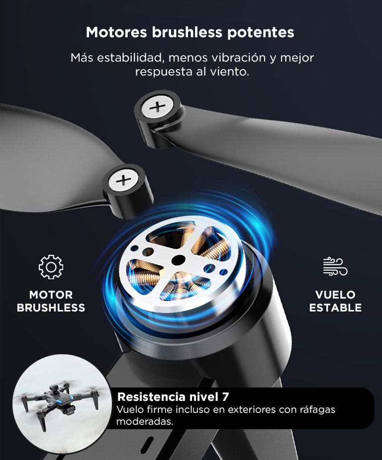 Dron Gadnic Sin Escobillas 4K Gps Alcance 1 Km Doble Camara Wifi 5G - Imagen 5