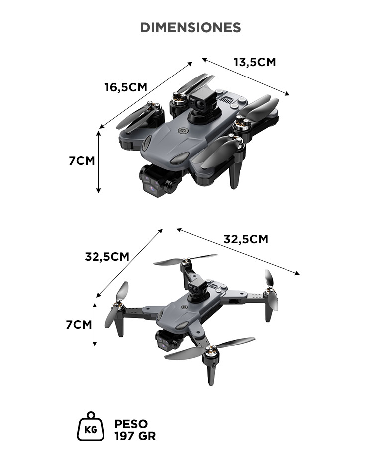 Dron Gadnic Sin Escobillas 4K Gps Alcance 1 Km Doble Camara Wifi 5G - Imagen 6