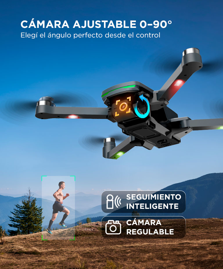 Drone Gadnic Airtrack Pro Control Remoto GPS 800m Pantalla 4.5 Retorno Automatico - Imagen 5