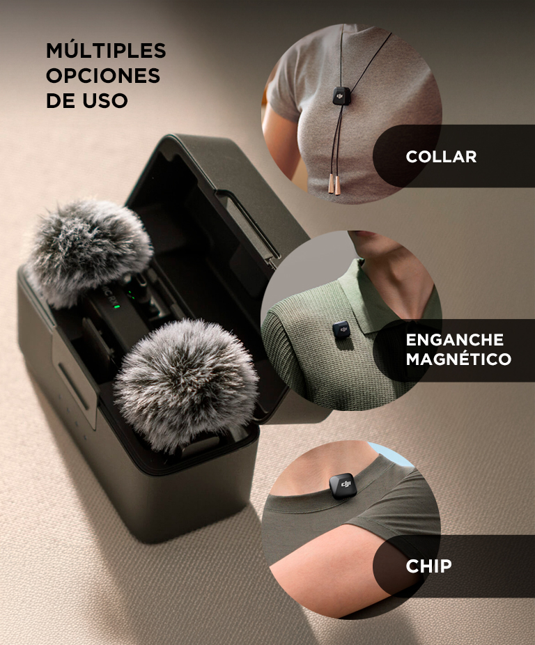 Microfono Inalambrico DJI Mic Mini 2 TX 1 RX Estuche De Carga - Imagen 5