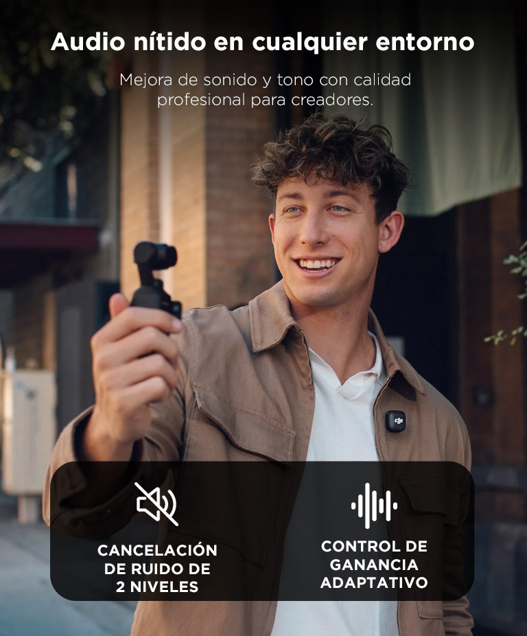 Transmisor DJI Mic 3 Inalambrico Omnidireccional Bluetooth 5.4 Alcance 400 Metros Bateria 137mAh Autonomia 8 Horas - Imagen 3