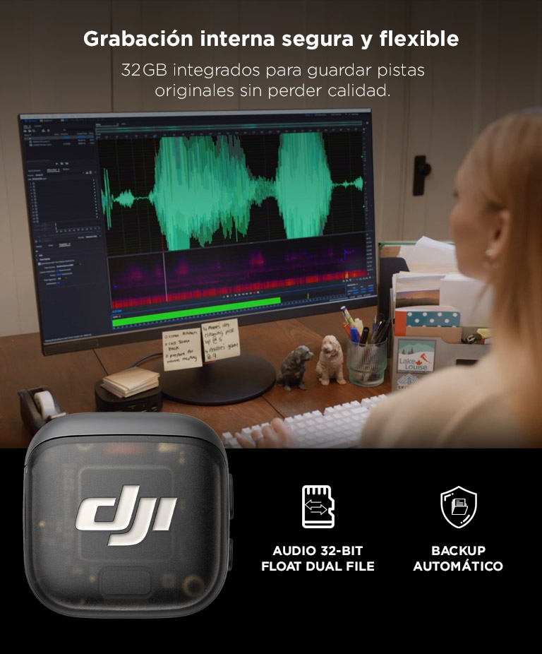 Transmisor DJI Mic 3 Inalambrico Omnidireccional Bluetooth 5.4 Alcance 400 Metros Bateria 137mAh Autonomia 8 Horas - Imagen 4