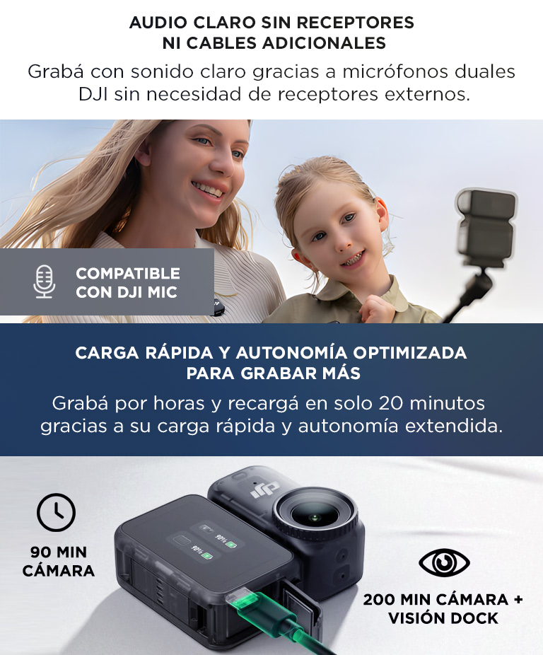 Camara Deportiva DJI Osmo Nano 64GB, 4K Con Sensor De 1/1.3, Video Con Campo De Vision Amplio De 143°, Camara Magnetica POV - Imagen 5
