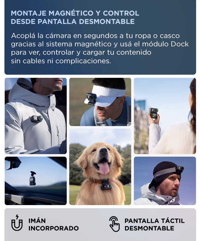 Camara Deportiva DJI Osmo Nano 128GB, 4K Con Un Sensor de 1/1.3, Video Con Campo De Vision Amplio De 143°, Camara Magnetica POV - Imagen 4