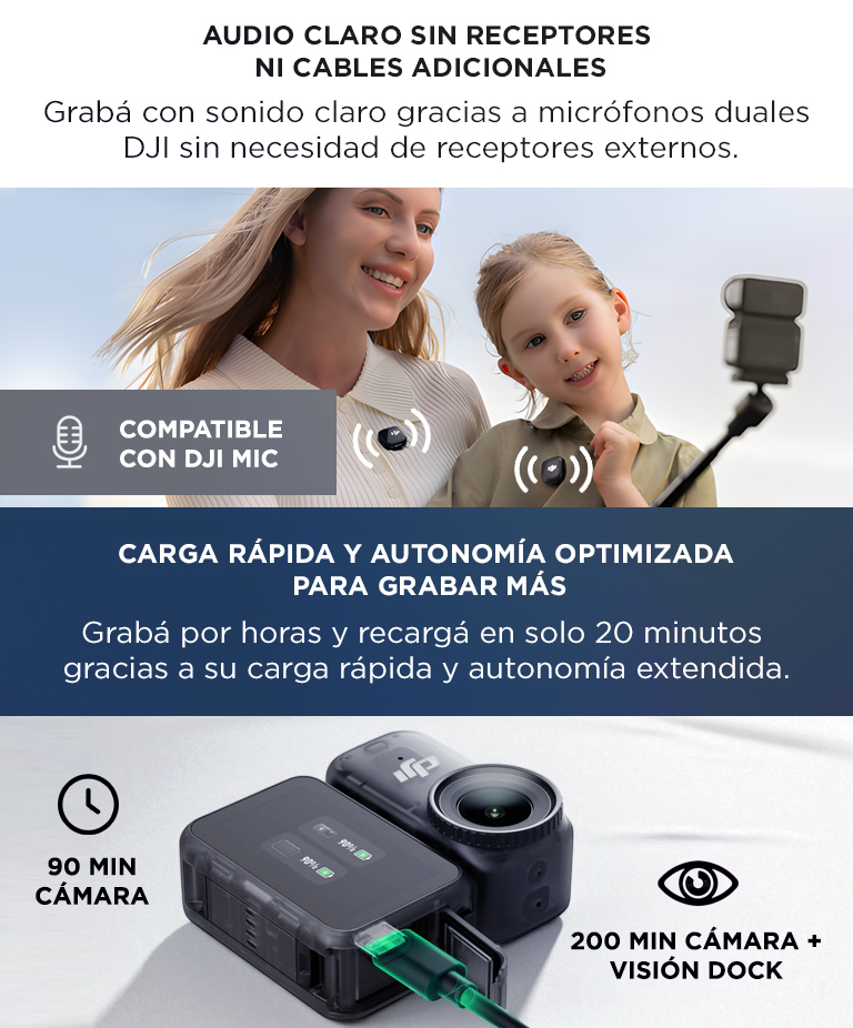 Camara Deportiva DJI Osmo Nano 128GB, 4K Con Un Sensor de 1/1.3, Video Con Campo De Vision Amplio De 143°, Camara Magnetica POV - Imagen 5