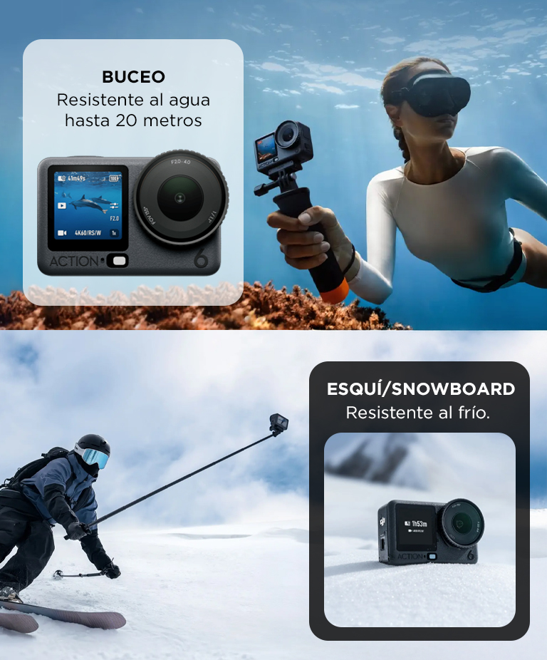 Camara Deportiva DJI Osmo Action 6 Combo Aventura - Imagen 5
