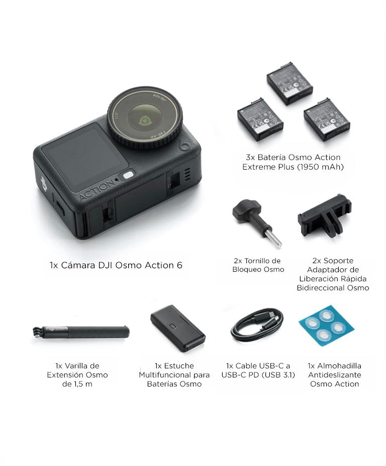 Camara Deportiva DJI Osmo Action 6 Combo Aventura - Imagen 7