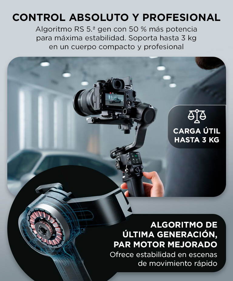 Estabilizador DJI RS 5 - Imagen 3