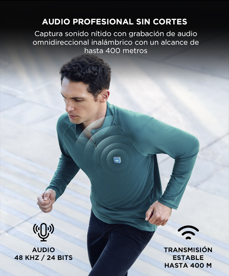 Microfono Inalambrico DJI Mic Mini 2 Dual 2 Transmisores 1 Receptor Estuche De Carga Bluetooth 53 Hasta 115 Horas - Imagen 3