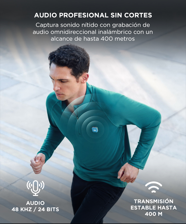 Microfono Inalambrico DJI Mic Mini 2 1 Tx 1 Rx Bluetooth 53 Autonomia Hasta 115 Horas Ultraliviano - Imagen 2