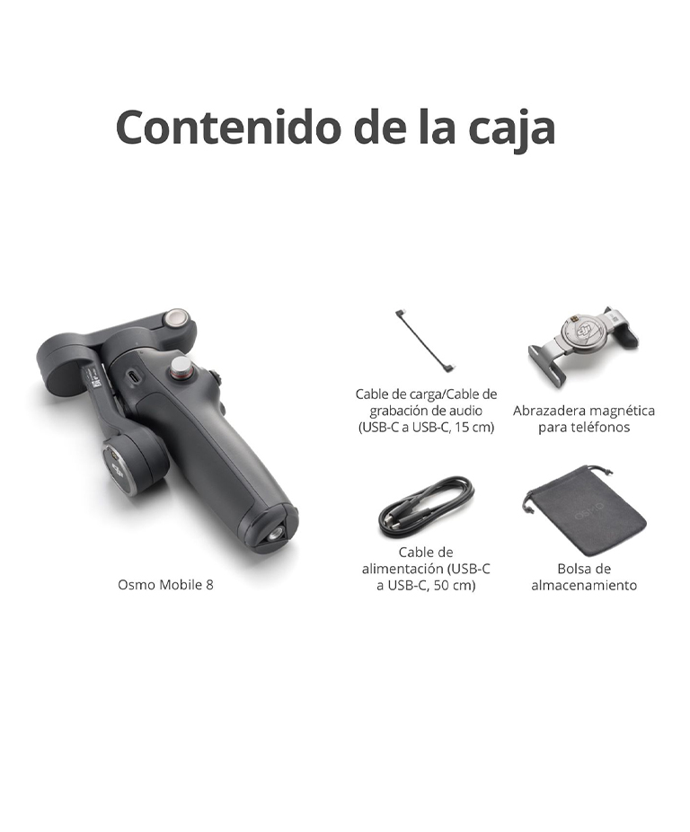 Estabilizador DJI Osmo Mobile 8 Bluetooth 5.3 Varilla De Extension Integrada Tripode Incorporado - Imagen 7